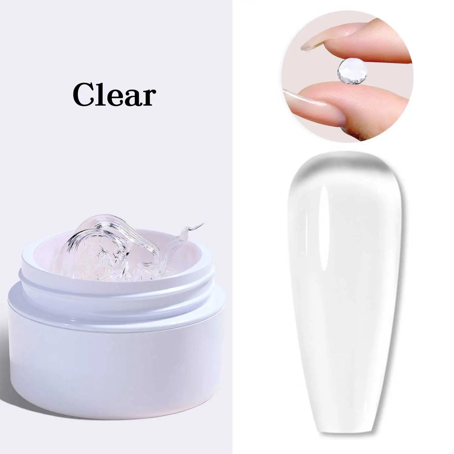 Clear Non-Stick Gel Nail Polish for Easy Sculpting - Smarsty