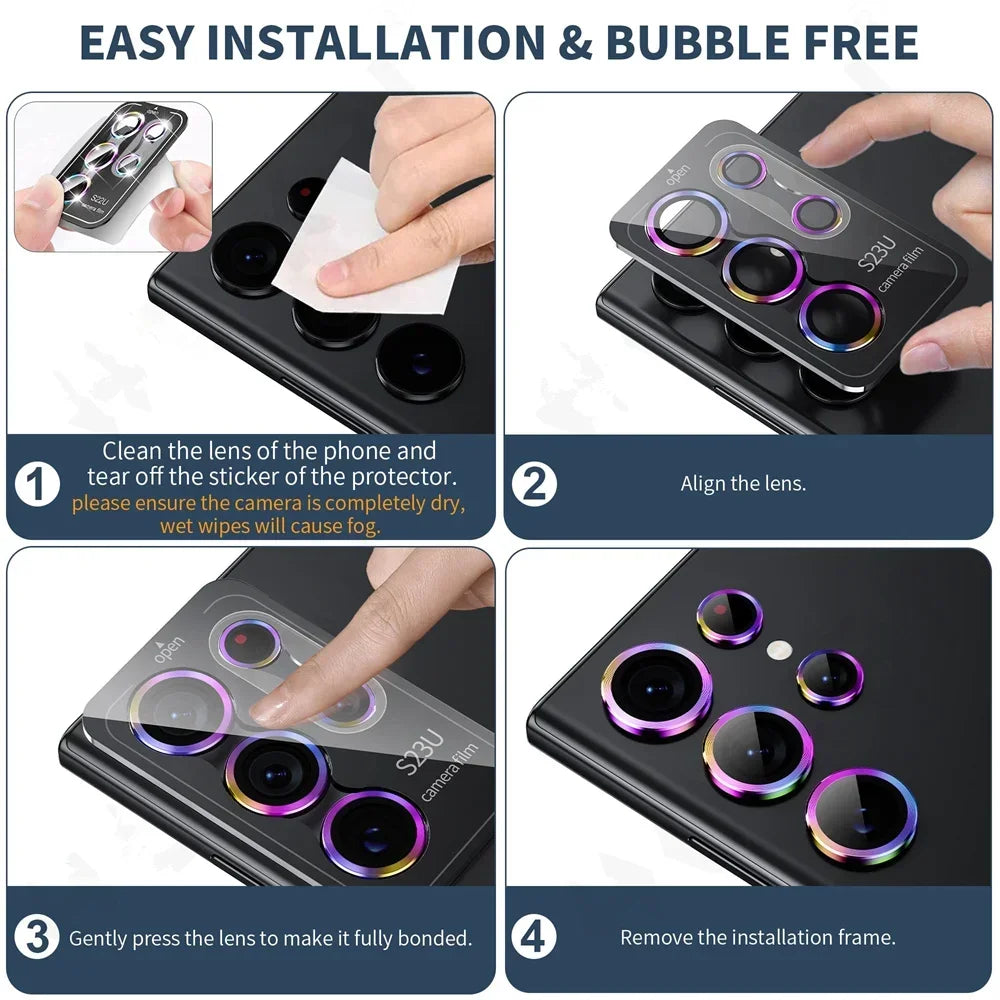 Camera Lens Protector Tempered Glass Shield Anti Smudge for Samsung - Smarsty