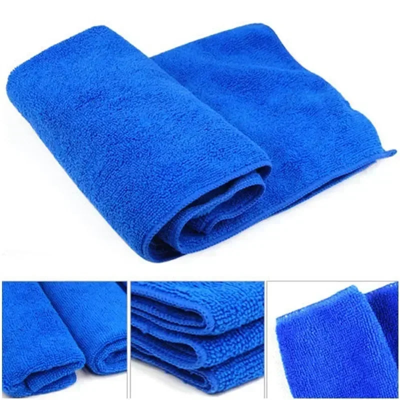 10Pcs Microfiber Towels Car Wash Drying Cloth Towel Household Cleaning Cloths Auto Detailing Polishing Cloth Home Clean Tools - Smarsty