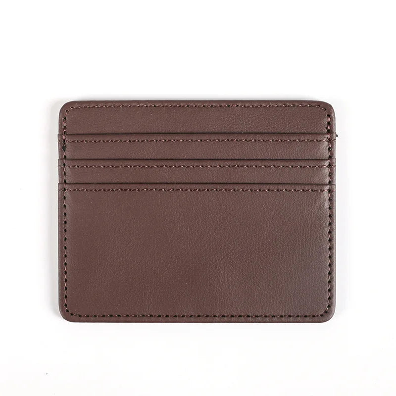 PU Leather ID Card Case - Slim Multi-Slot Holder for Bank/Credit Cards - Smarsty