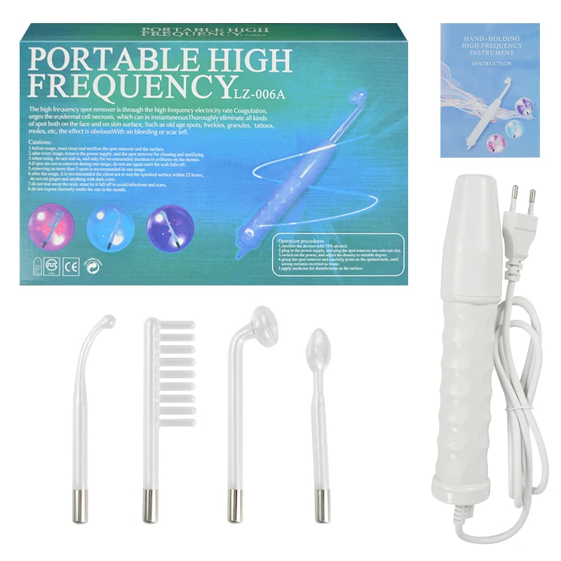 Portable High Frequency Facial Machine for Skin Rejuvenation - Smarsty