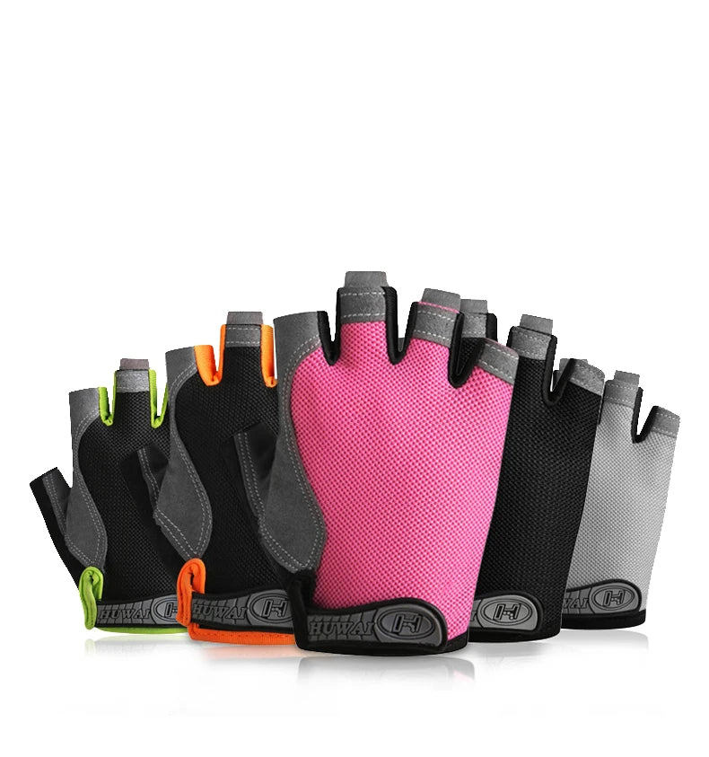 Breathable Anti Slip Fingerless Cycling Gloves for Men Women - Smarsty