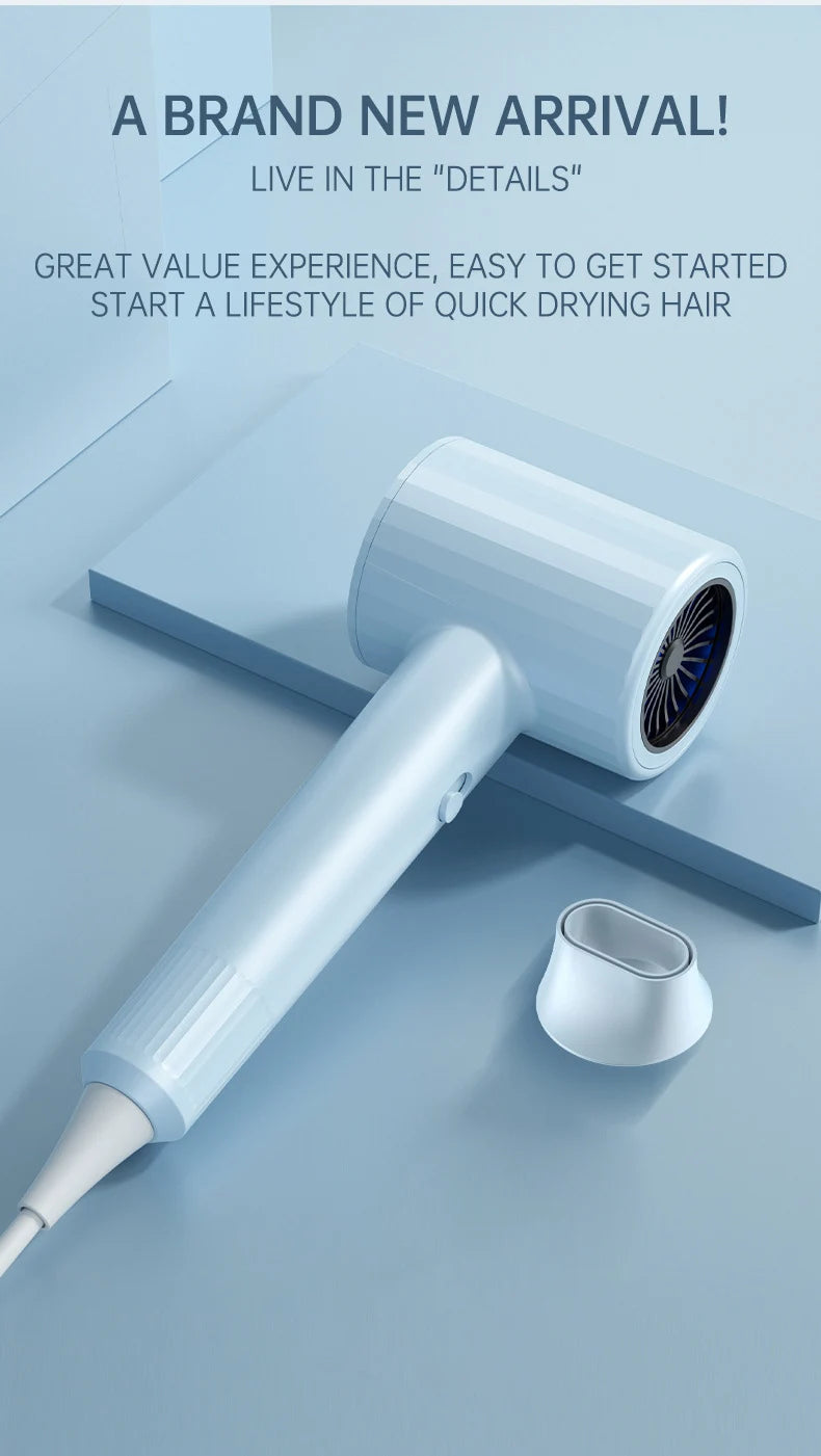 Mini Folding Hairdryer 750W with Travel Bag for Hair Care - Smarsty