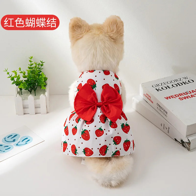 Small Dog Flower Princess Dress for Summer Fun - Smarsty