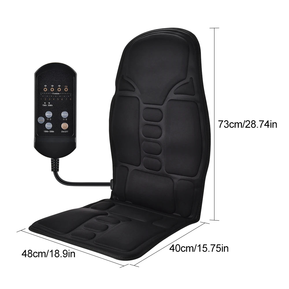 Portable Full Body Massage Chair Cushion with Soothing Vibration - Smarsty