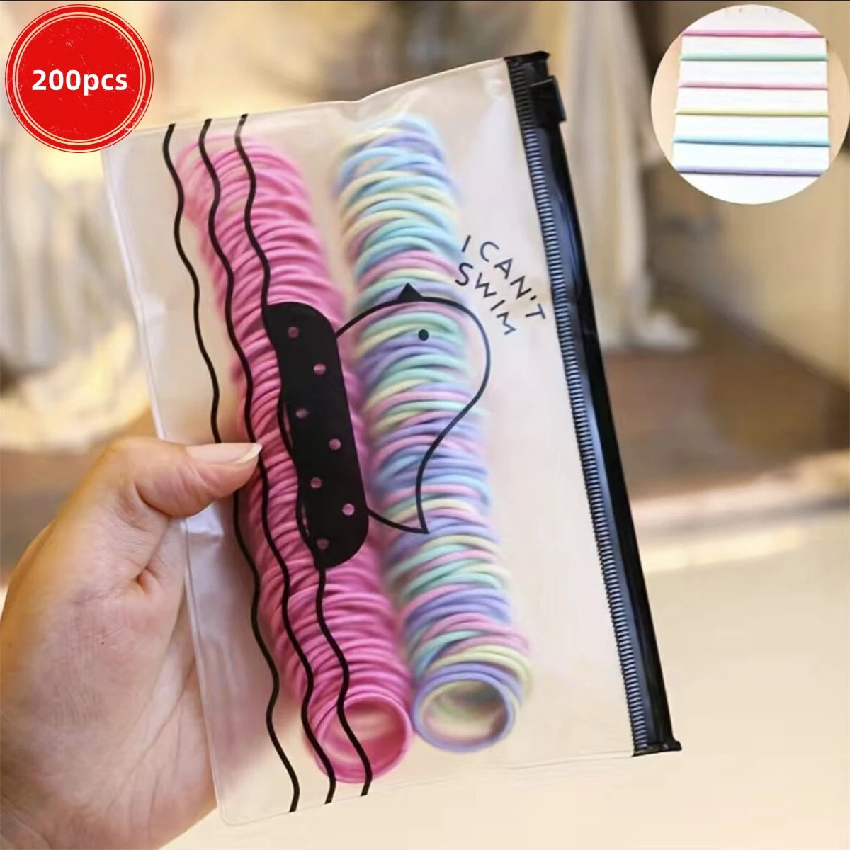 Cute Kids Hair Ties Colorful Elastic Set No Metal Seam - Smarsty