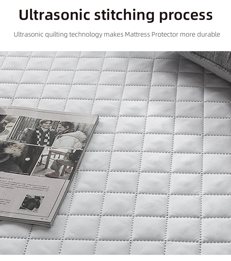 Washable Ultrasonic Mattress Protector with Elastic Band - Smarsty