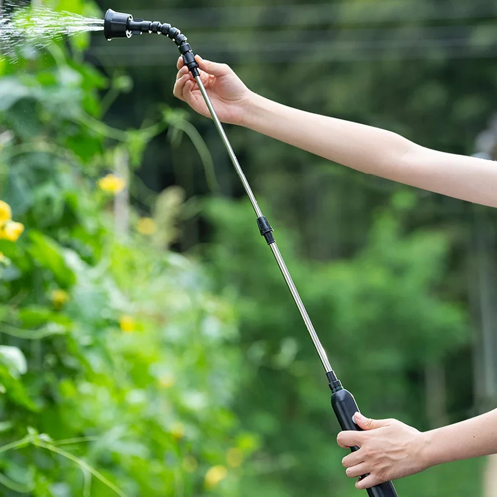 Portable Electric Sprayer with Adjustable Nozzles and Telescopic Handle - Smarsty