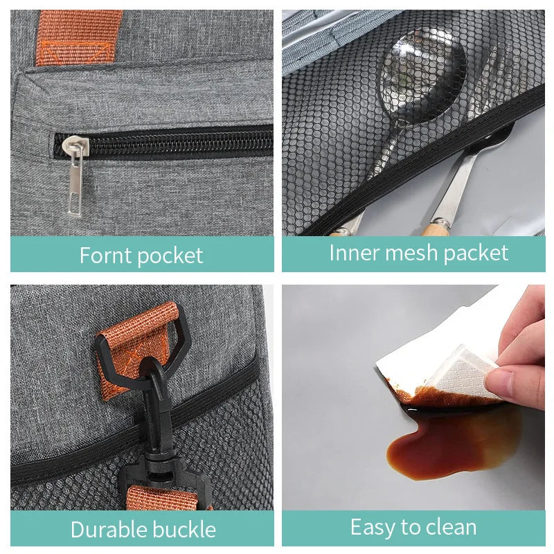 Insulated Cooler Lunch Bag Tote For Women Men Travel - Smarsty