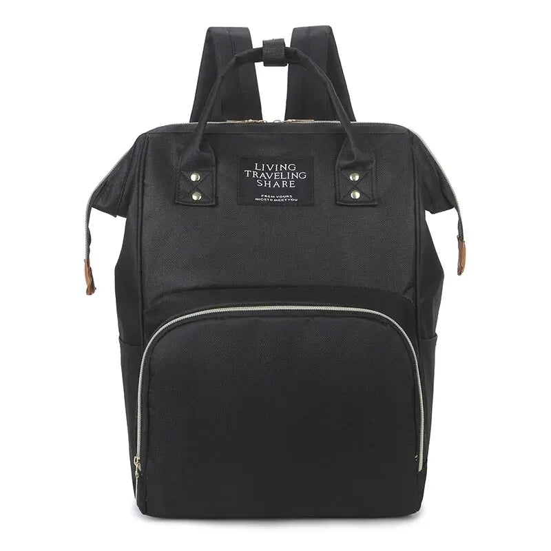 New Fashion Oxford Multi Functional Wear Resistant Insulation Large Capacity Zipper Mommy Bag Backpack for Travel
