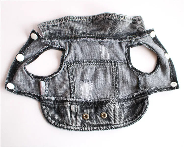 Cool Dog Jeans Jacket for Small Dogs Fashionable Style - Smarsty
