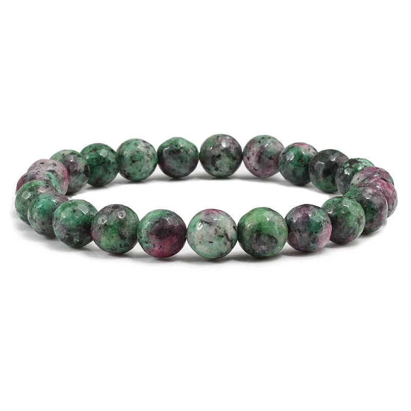 Natural Epidote Zoisite Stone Bead Bracelet for Men - Smarsty