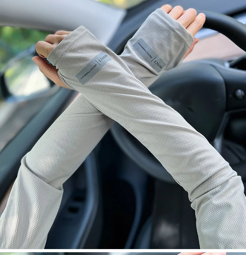 Men's Large UV Protection Ice Sleeves for Summer Outdoor - Smarsty