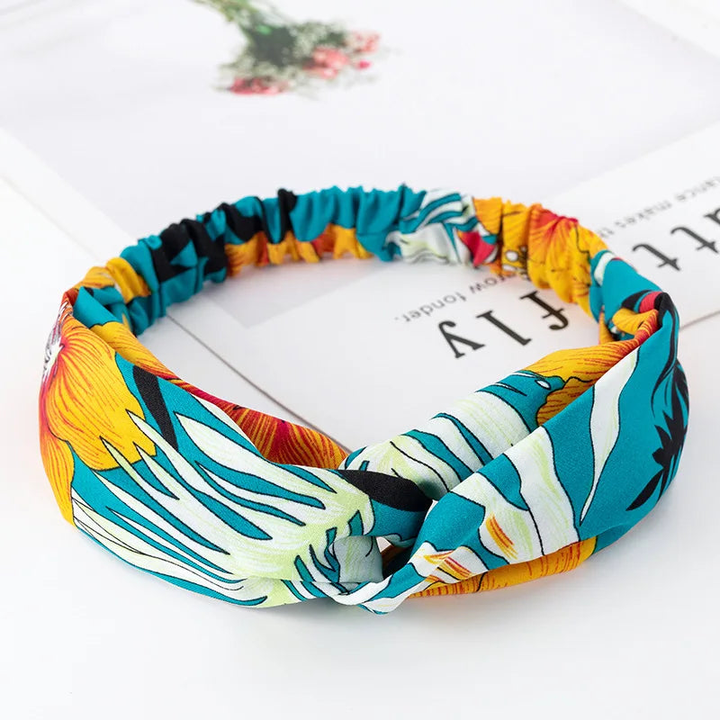 Bohemian Print Headbands For Women Vintage Turban Comfort - Smarsty