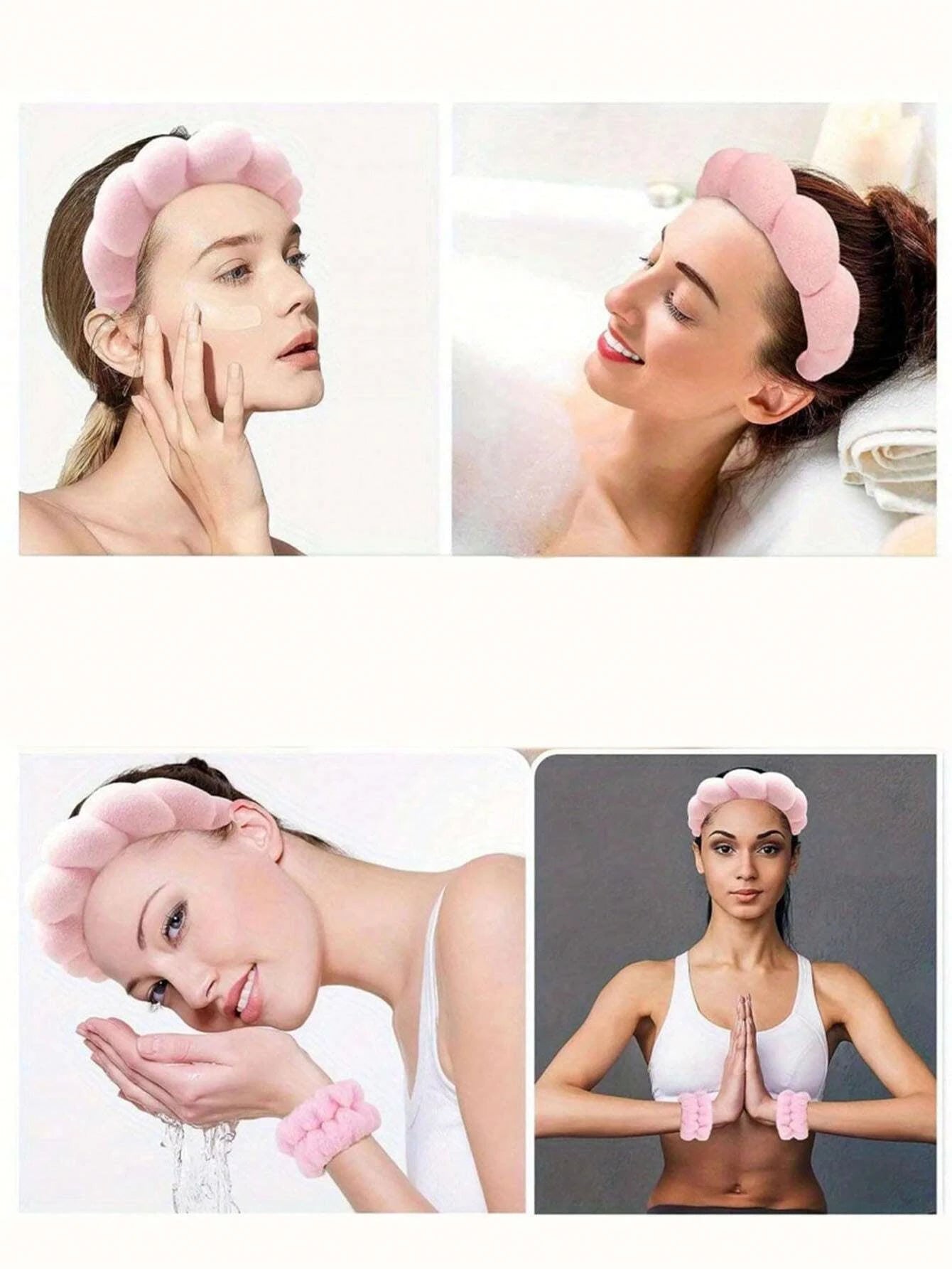 Luxury Spa Headband and Wristband Set for Comfort - Smarsty