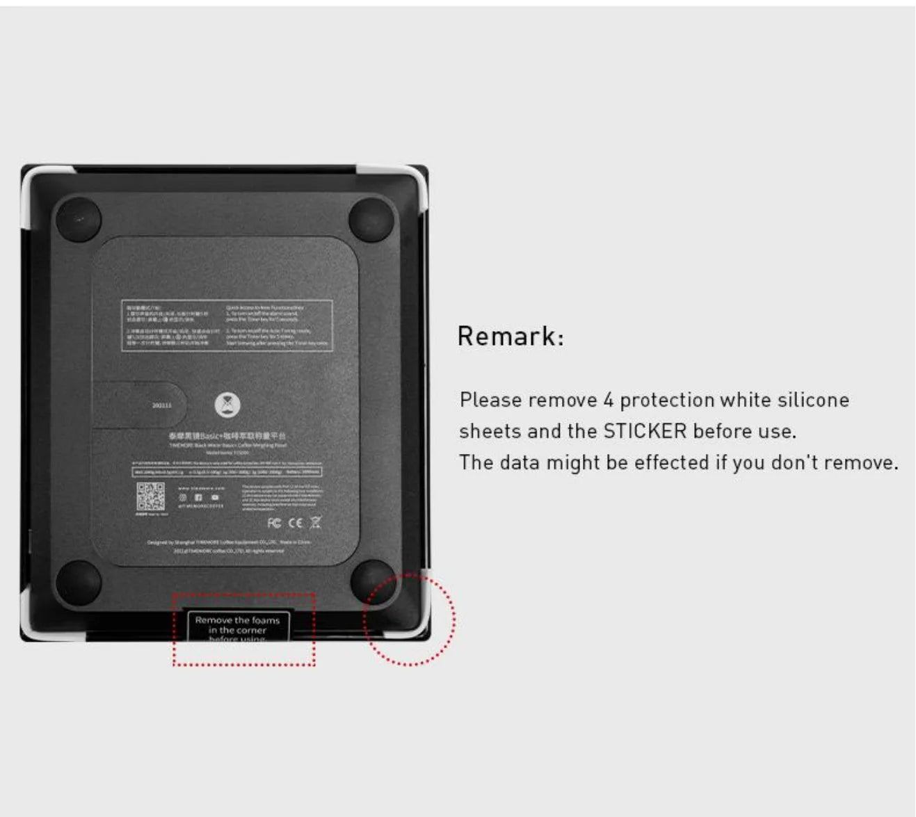 TIMEMORE Store Black Mirror Mini New Espresso Coffee Food Kitchen Scale With Time USB Light Weight Digital Scale by Smarsty