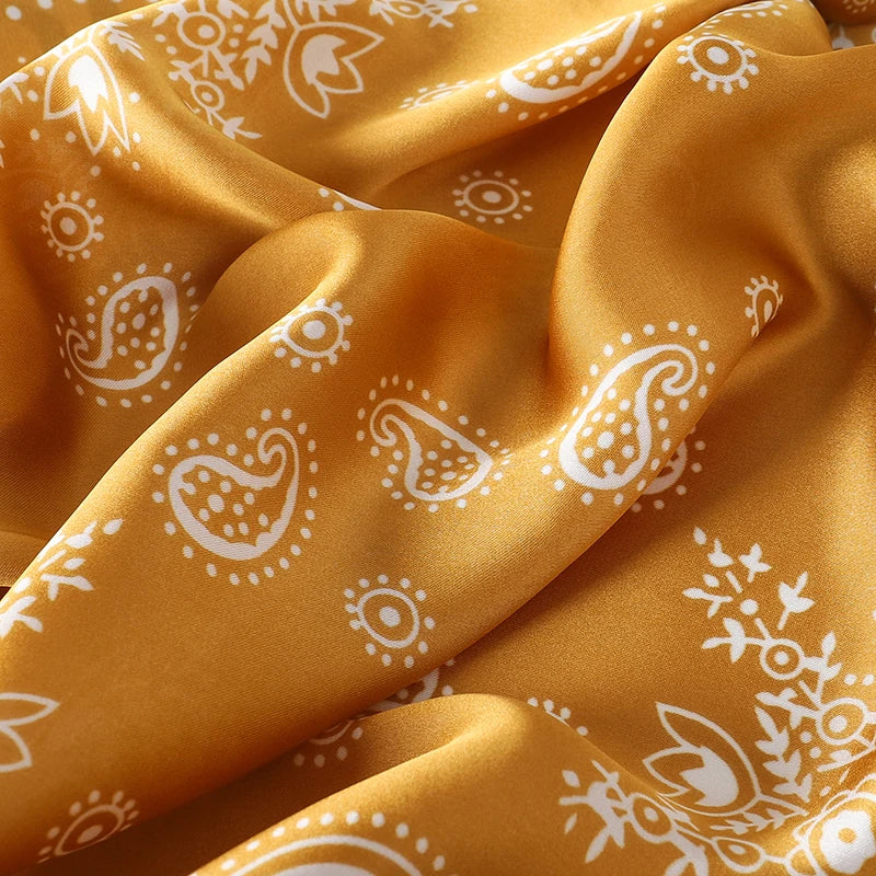 Elegant Silk Floral Hairbands and Neck Scarves - Smarsty