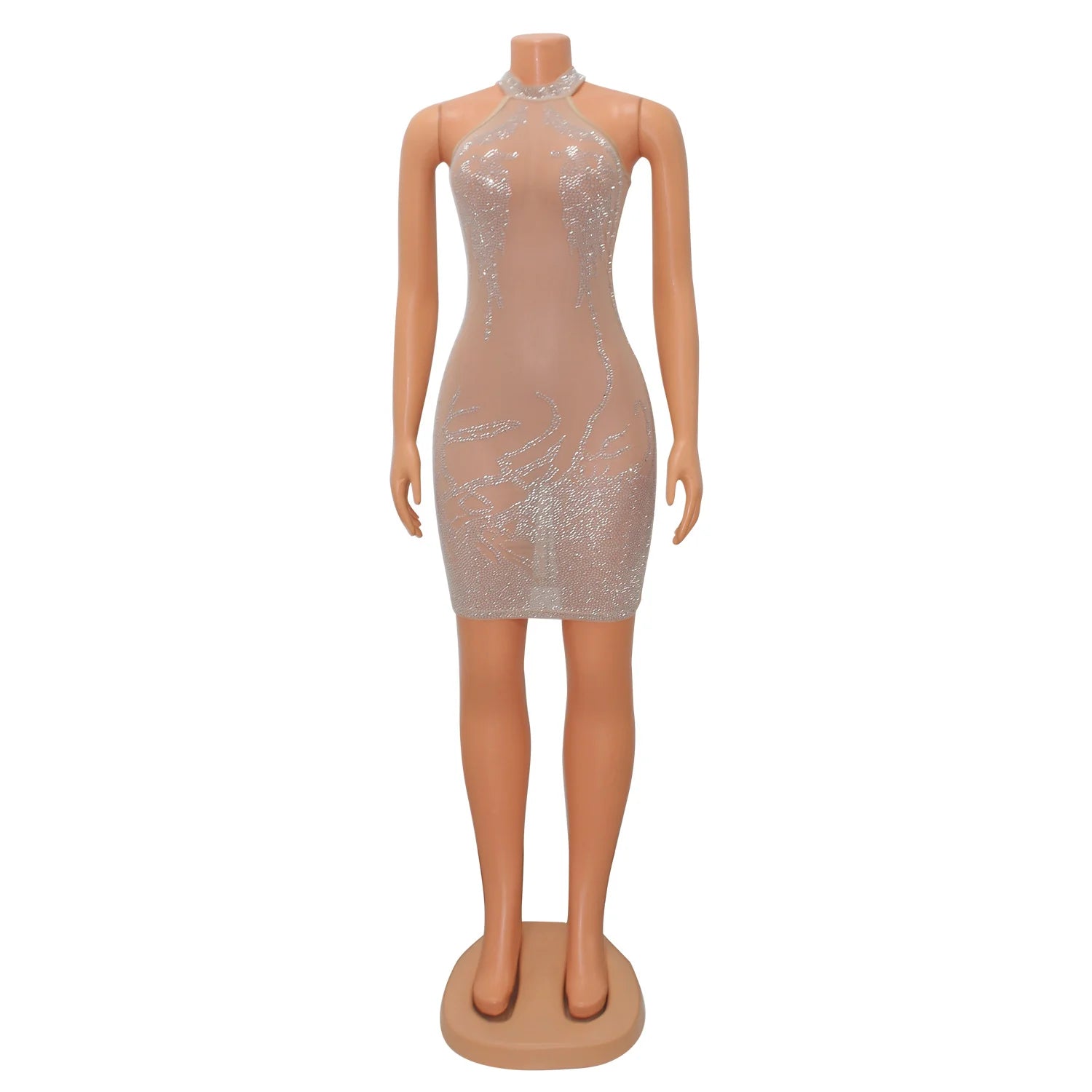 Sexy Summer Women Clothing Mesh Lace Embroidery Nightclub Ladies Dress One-piece Short Skirt Urban Style Elegant Commuting Style