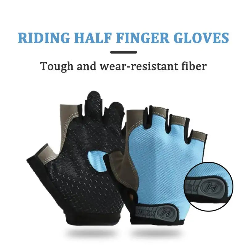 Breathable Half Finger Cycling Gloves Anti Slip Shock Absorption - Smarsty