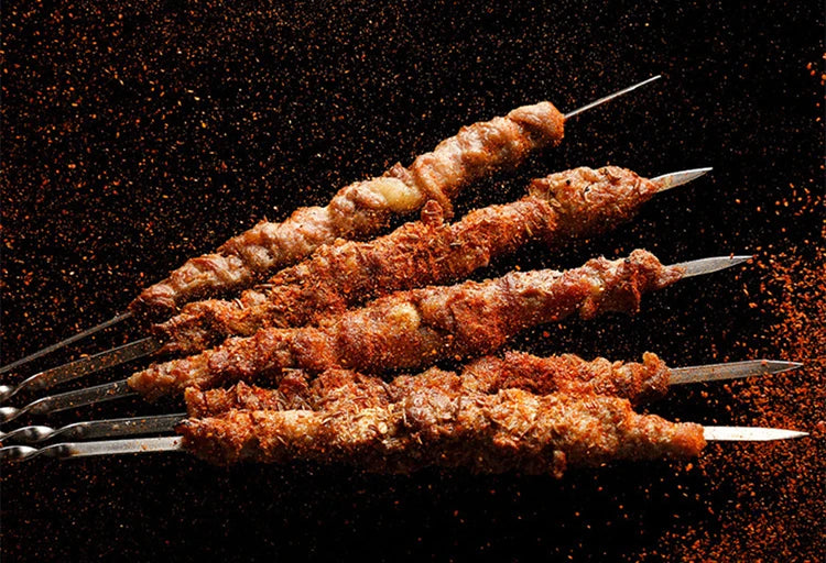 Stainless Steel Barbecue Skewers Reusable Easy Clean Design - Smarsty