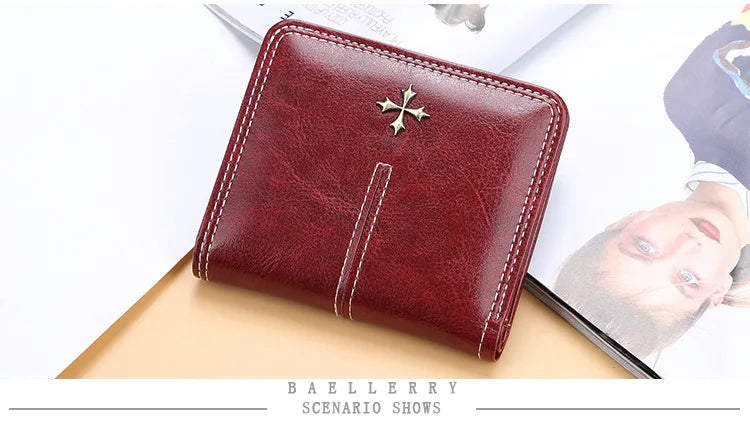 2023 New Mini Women Wallets Free Name Engraving Fashion Small Wallets Zipper PU Leather Quality Female Purse Card Holder Wallet