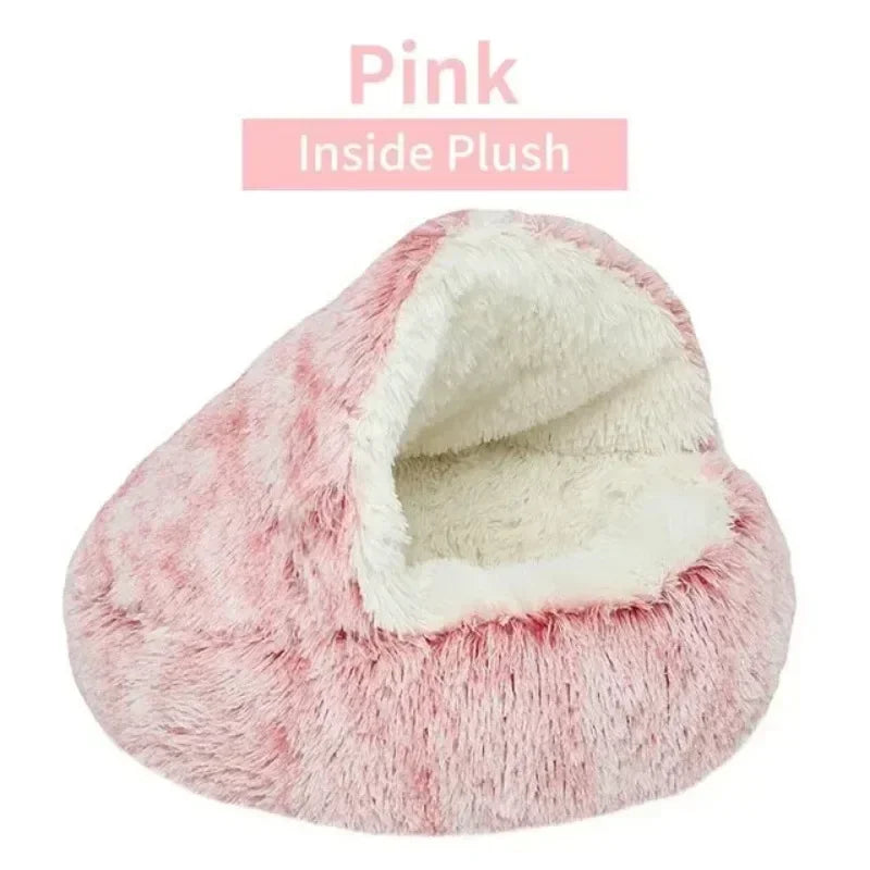 Cozy Plush Cat Bed for Warm Comfortable Sleep - Smarsty