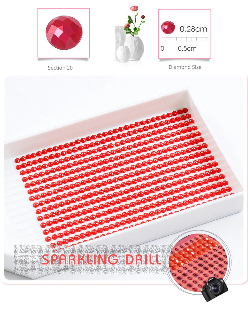 Huacan Full Diamond Embroidery Scenic Cross Stitch Kit - Smarsty