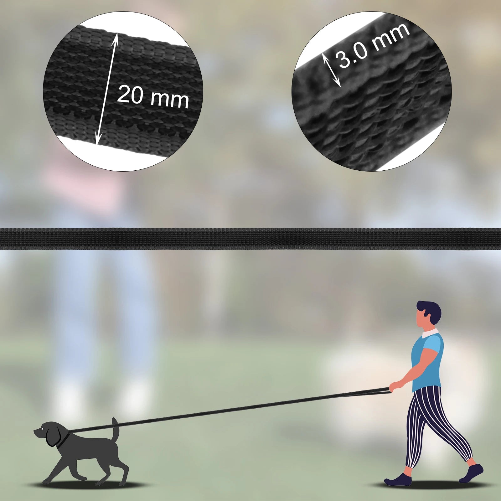 Durable Dual Color Dog Leash for Easy Training - Smarsty