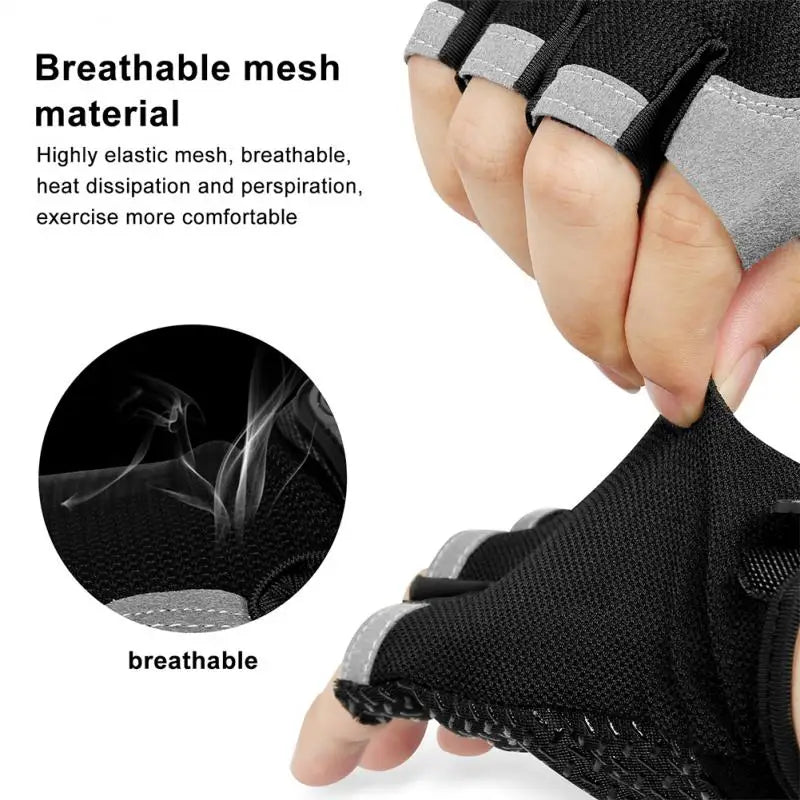 Breathable Half Finger Cycling Gloves Anti Slip Shock Absorption - Smarsty