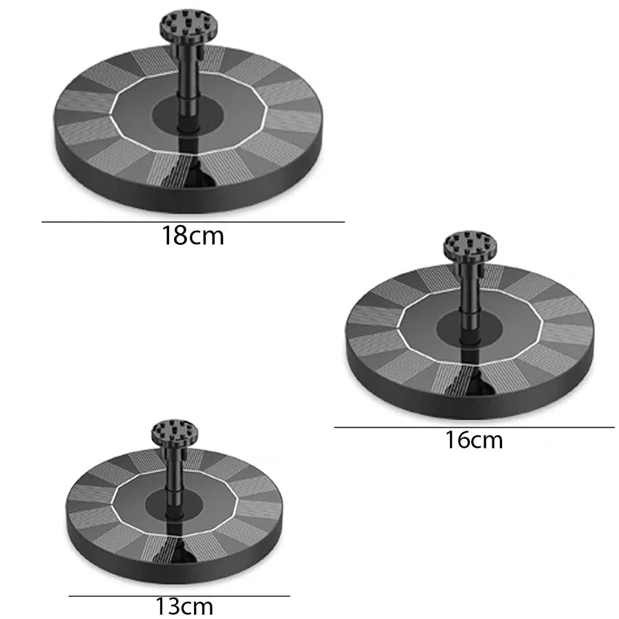 Solar Powered Floating Fountain Pump for Bird Baths and Garden Pools - Smarsty