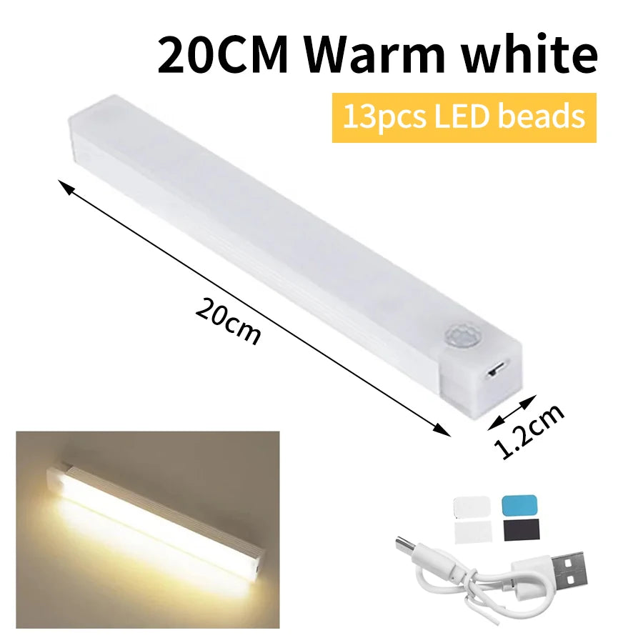 Rechargeable Motion Sensor LED Night Light for Cabinets - Smarsty