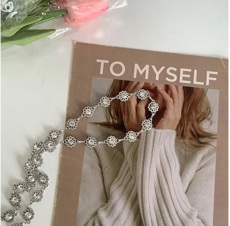 Metal Chatelaine Belt Thin Fashion Chain Accessory - Smarsty