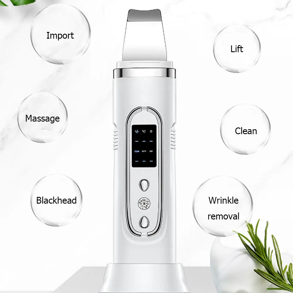 Ultrasonic Skin Scrubber for Deep Cleansing and Rejuvenation - Smarsty