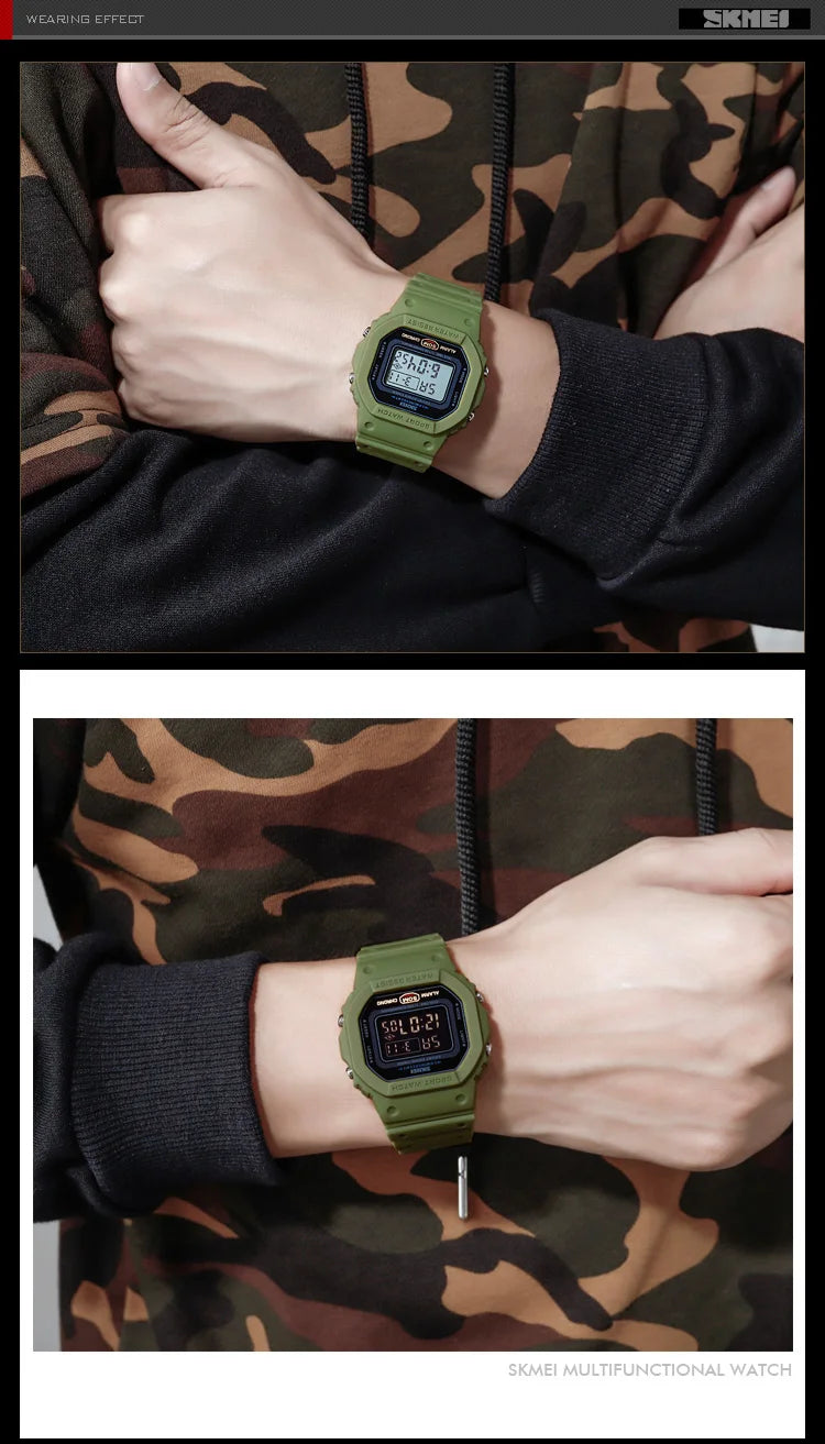 SKMEI 1628 Waterproof Military Digital Watch for Men - Smarsty