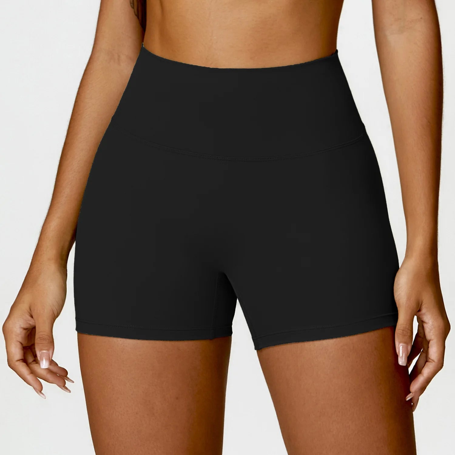 Ctenkevet Solid Color Women Fitness Quick-Dry Sport Short Women Cycling Soft Training Shorts Jog High Waist Yoga Short Legging - Smarsty