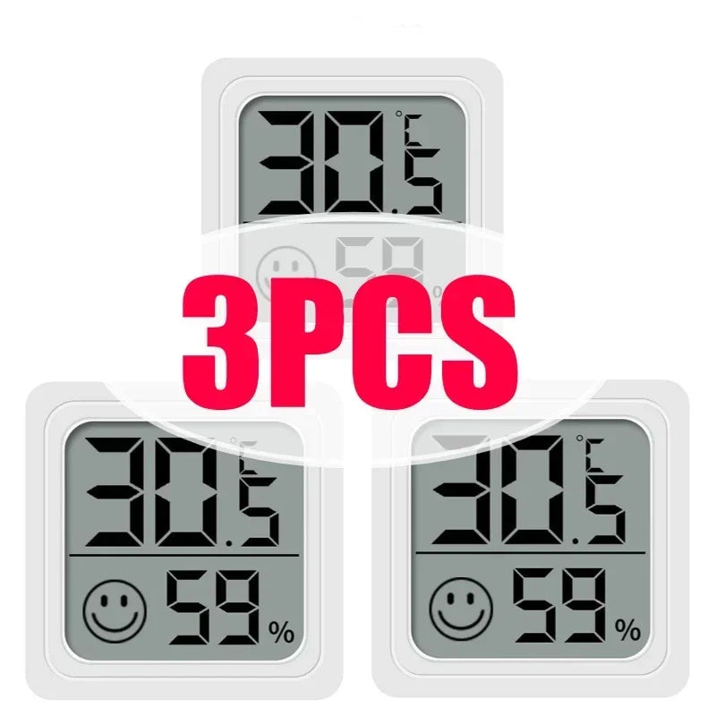 1/2/3/4/6PCS Mini LCD Digital Thermometer Hygrometer Indoor Room Temperature Humidity Meter Sensor Gauge Weather Station Set