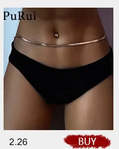 PuRui Sexy Crystal Glass Belly Chain for Women - Smarsty