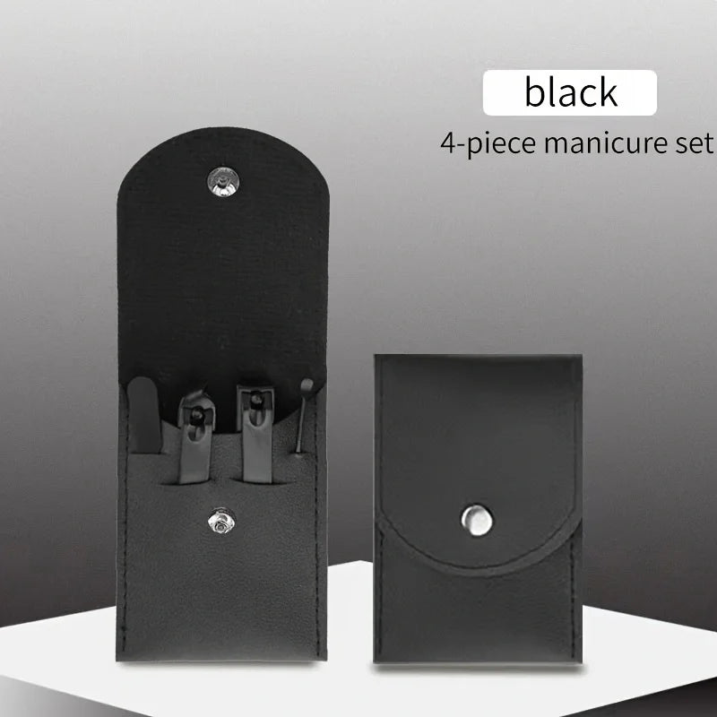 Convenient Black and Red Nail Clipper Set - Smarsty