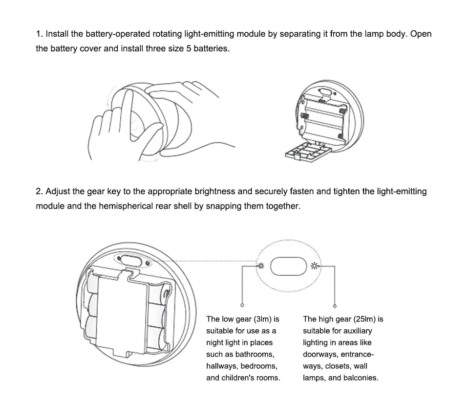 Xiaomi Mijia LED Induction Night Light with Adjustable Brightness - Smarsty