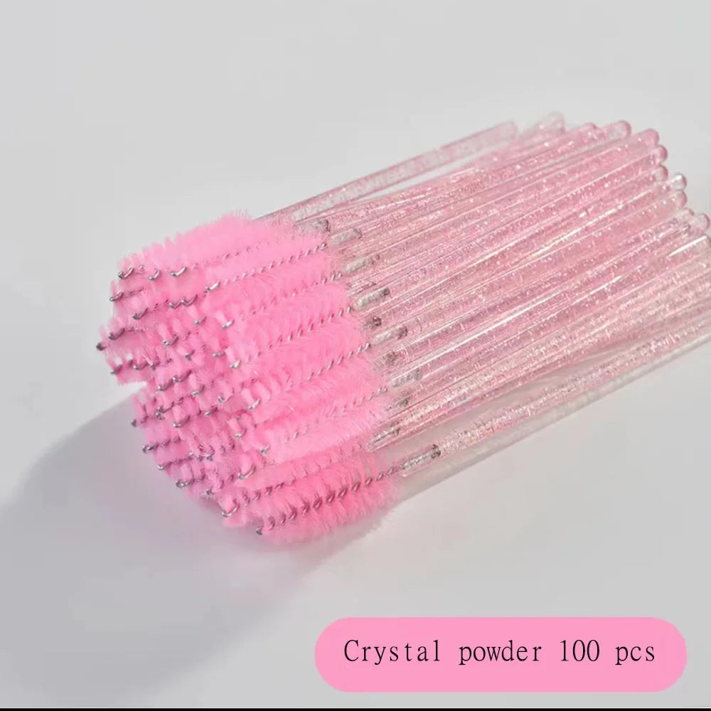 100 Pcs Disposable Eyelash Brushes for Easy Makeup Application - Smarsty