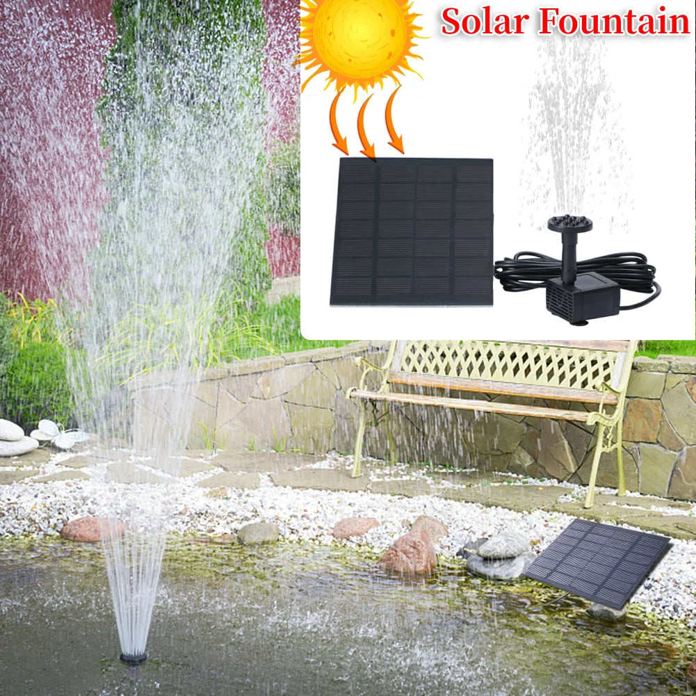 Solar Powered Water Fountain Kit for Garden Decoration - Smarsty