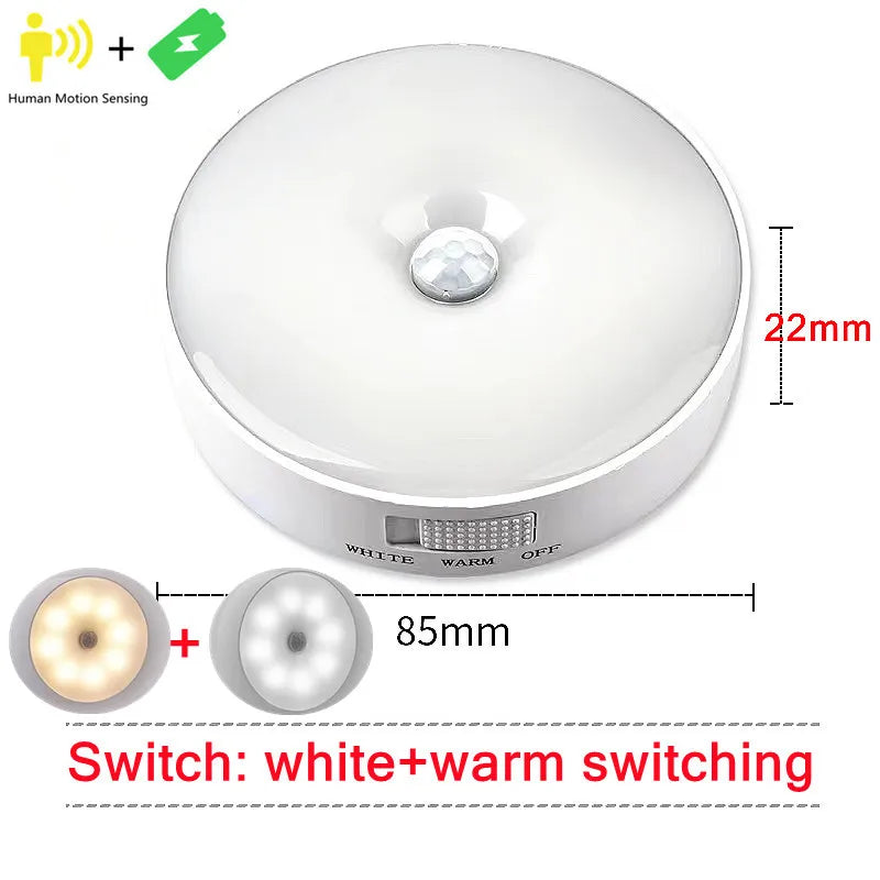 Rechargeable Motion Sensor LED Night Light for Home - Smarsty