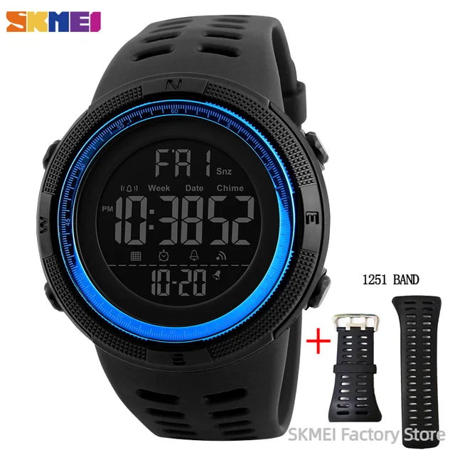 SKMEI 1251 Waterproof Digital Sports Watch for Men - Smarsty