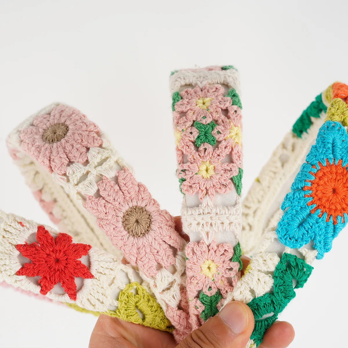 Knitted Headband Bohemian Handmade Summer Seaside Cotton - Smarsty
