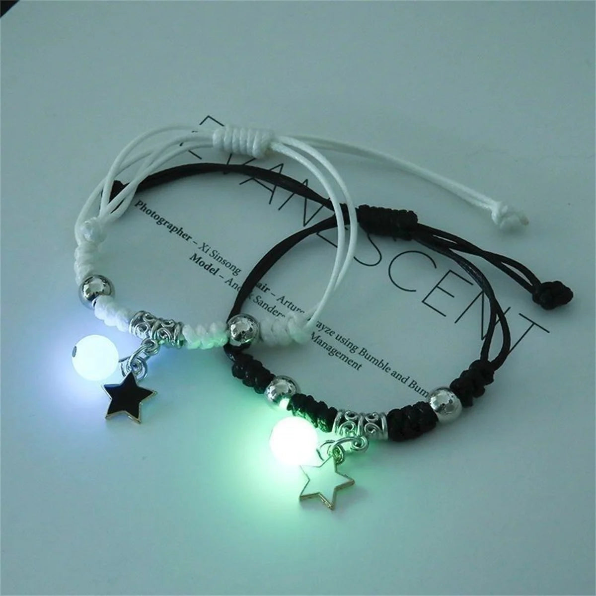 Luminous Beads Star Couple Bracelet for Lovers - Smarsty