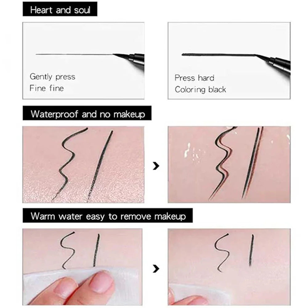 Quick Dry Waterproof Eyeliner Pencil for Long Lasting Wear - Smarsty