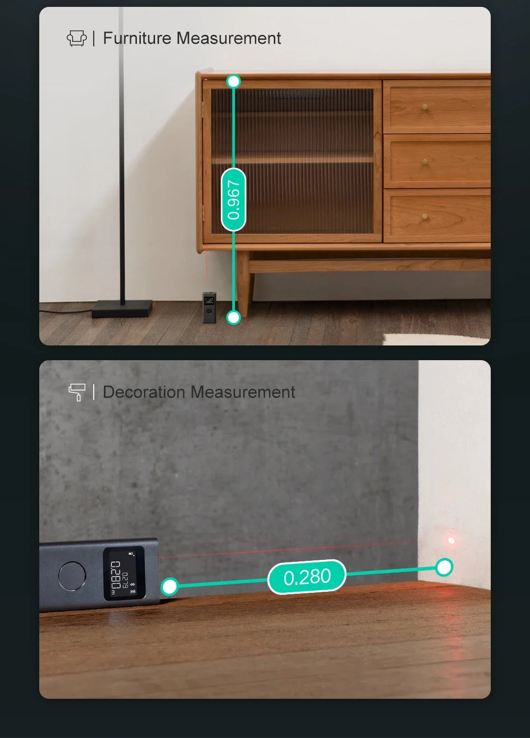 Xiaomi Mijia Smart Laser Rangefinder with LCD Display - Smarsty