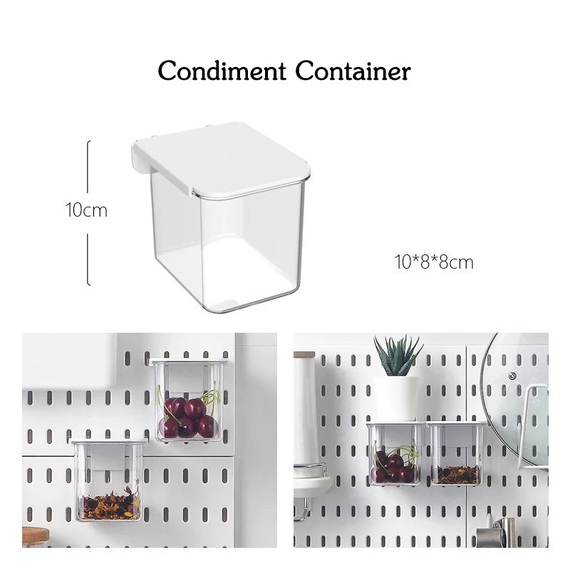 DIY Pegboard Accessories Kitchen Organization No Drill Hanging Shelf Storage Hooks Wall Organizer Crafts For Garage Room