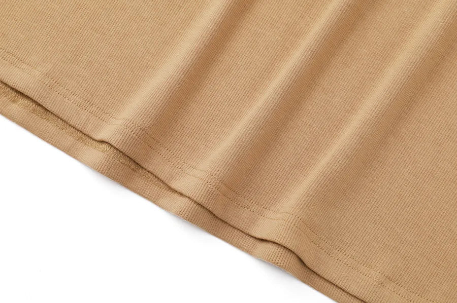 AS 2024 summer woman clothes cardigan Ankle Length maxi dress nature fiber ribbing fabric clothing ( Ship in 1 day) - Smarsty
