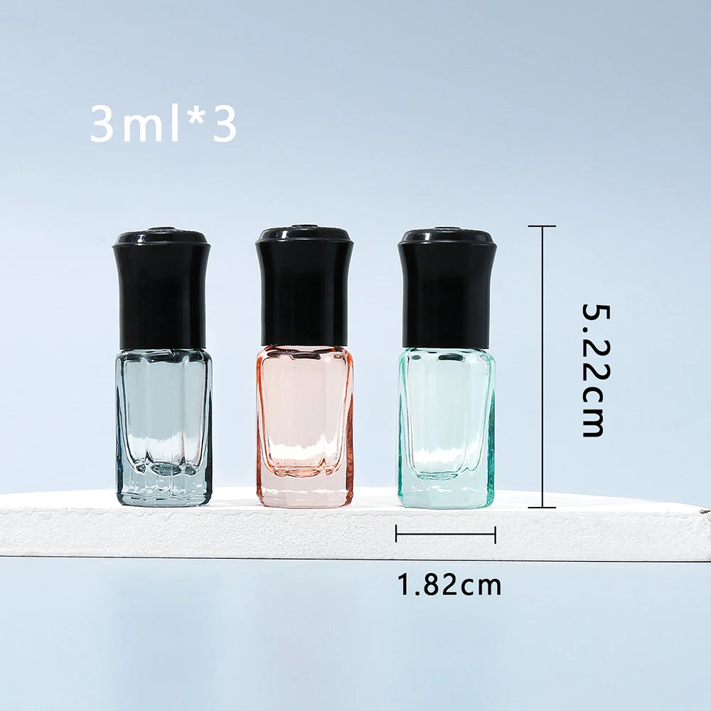 Mini Glass Roll-On Bottles Set for Travel - Smarsty